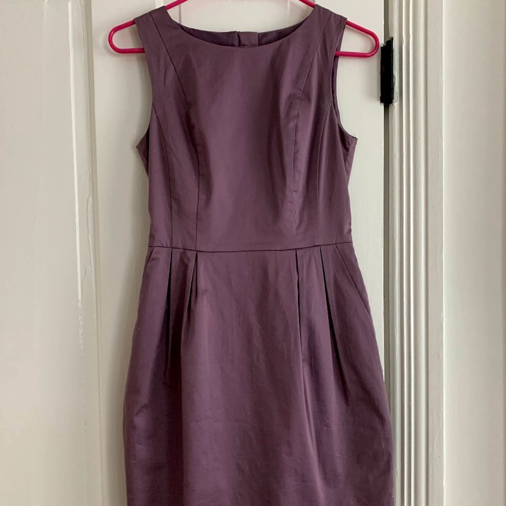 H&M Mauve cotton poplin sleeveless dress